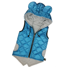 Load image into Gallery viewer, Quilted vest blue
