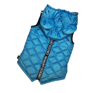 Quilted vest blue